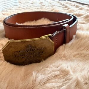 Ralph Lauren Tan Leather Belt